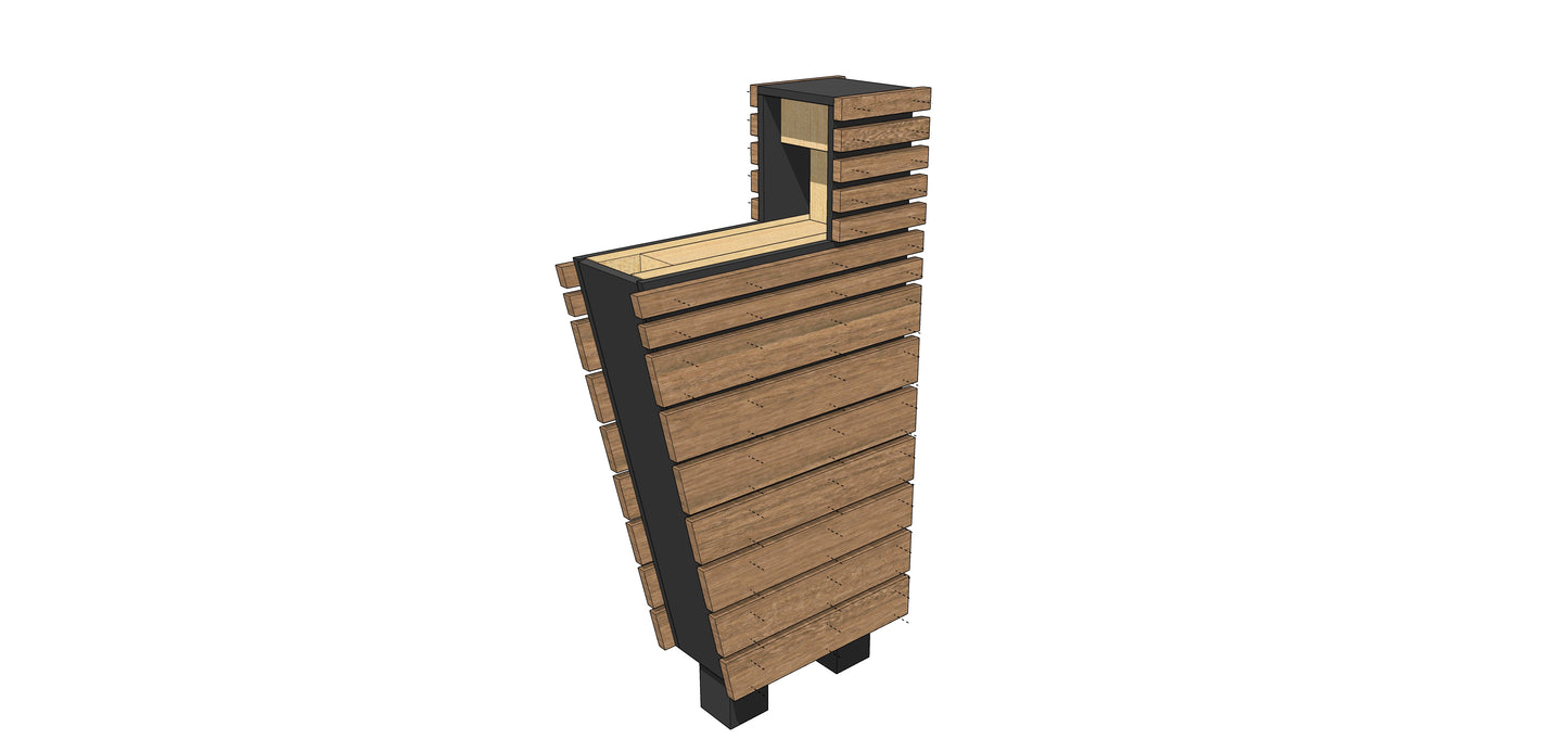 DIY Mailbox Instructions - Mid-Century Modern